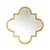 French Gold Quatrefoil Wall Mirror 3D model small image 1