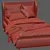 Title: Wren Wingback Upholstered Bed 3D model small image 7