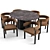 Elegant Baxter Dinning Set 3D model small image 2