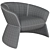 Modern Elegance: Swale High Armchair 3D model small image 6