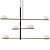 Elegant Coco Chandelier: LEDS C4 Pendant Lamp 3D model small image 1