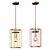 Sleek Gold LED Pendant 3D model small image 2