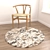 Versatile Rug Set: 8 Varieties with VRayFur, VRayDisplacementMod, and CoronaDisplacementMod 3D model small image 2