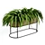 Vintage-inspired Caned Metal Planter 3D model small image 1