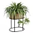 Vintage-Inspired Woven Caning Planter 3D model small image 1