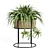 Vintage-Inspired Woven Caning Planter 3D model small image 2