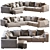 Hills_Sofa: Modern Design, Spacious Comfort 3D model small image 1