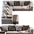 Hills_Sofa: Modern Design, Spacious Comfort 3D model small image 2