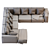 Hills_Sofa: Modern Design, Spacious Comfort 3D model small image 6