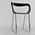 Metal and Leather Chair 3D model small image 1