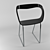 Metal and Leather Chair 3D model small image 3