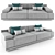 Mnoxet Design Sofa 006: Stylishly Designed and Highly Detailed 3D model small image 4
