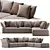 Cloud Modular Sofa: Flexible Comfort for Modern Living 3D model small image 1