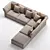 Cloud Modular Sofa: Flexible Comfort for Modern Living 3D model small image 2