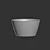 Concrete Bowl Planter 3D model small image 3