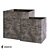 Cube Concrete Planters: Stylish and Durable 3D model small image 1