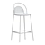 Sleek Green Dune Bar Stool 3D model small image 2