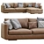 Sleek Flexform Magnum Sofa 3D model small image 1