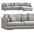 Sleek Flexform Magnum Sofa 3D model small image 4