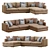 Sleek Flexform Magnum Sofa 3D model small image 6