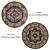 Stylish Round Rug Set - 6 Pieces 3D model small image 3