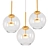 Bailey Gold Pendant Light 3D model small image 1