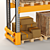 Heavy-Duty Pallet Storage Rack 3D model small image 3