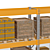 Heavy-Duty Pallet Storage Rack 3D model small image 11