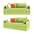 Compact Orthopedic Sofa with Storage - Deni Veneto 3D model small image 1