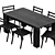 Modern Vonnegut Kraft Table Set 3D model small image 4