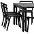 Modern Vonnegut Kraft Table Set 3D model small image 5