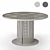 Modern Bauhaus Steel Dining Table 3D model small image 6