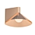 Elegant Bronze Wall Light 3D model small image 1