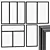 Elegant Stained Glass Panes | Editable Size | 2 Colors 3D model small image 1