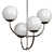 Elegant Carrie Chandeliers - Brass, Nickel, Copper 3D model small image 2