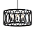 Elegant Weathered Zinc Chandelier 3D model small image 1