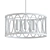 Elegant Weathered Zinc Chandelier 3D model small image 2