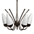 Stylish 5-Light Chandelier 3D model small image 3