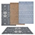 Versatile Rug Set: 6 Variations for 3D Renderings 3D model small image 1