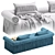 Elegant GALLIANO Sofa: Perfect Piece by Cazarina. 3D model small image 7