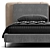 Elegant Modern Minotti Tatlin Bed 3D model small image 3