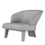 Luxurious Reeves Armchair: Sleek Design, Exquisite Craftsmanship 3D model small image 5