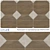 Brown Relief Porcelain Stoneware 3D model small image 1