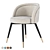 Elegant Eichholtz Chloe Dining Chair Set 3D model small image 8