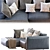 Hills_Sofa 2013: Stylish and Spacious Modern Couch 3D model small image 4