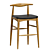 Sleek Swivel Barstool 3D model small image 3