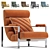 Mid Century Milo Baughman Recliner 3D model small image 1