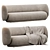 FermLiving Rico 4 Seater Sofa 3D model small image 3