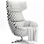 Modern Wing Fabric Armchair: ASTON_CLUB_by_ARPER 3D model small image 6