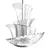 Elegant Trevi Italian Pendant Light 3D model small image 1